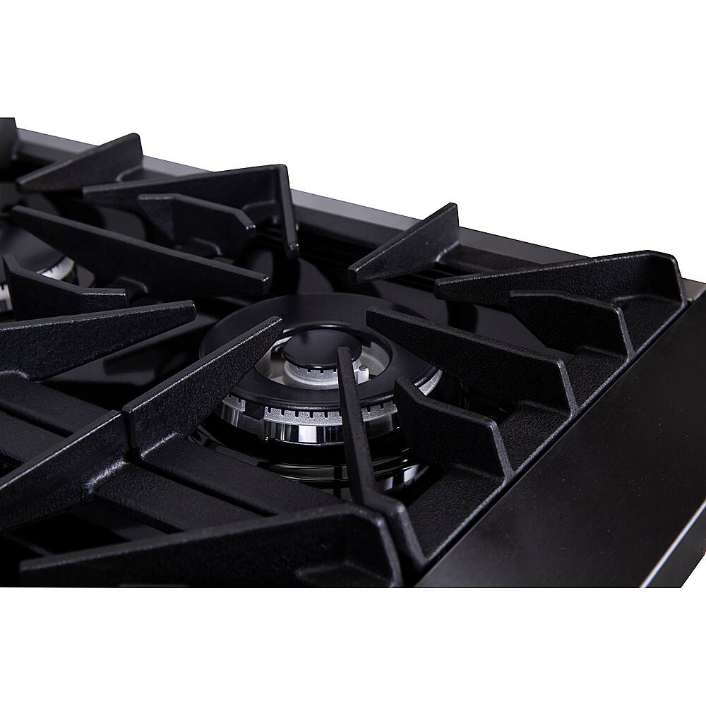 Alt View 21. Forno Appliances - Cossato 36" Built-In Gas Cooktop with 6 Sealed Burners and LP Conversion Kit - Stainless Steel.