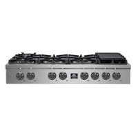 Forno Appliances - ALTA QUALITA Pro-Style 48" Built-In Gas Rangetop with 8 Burners and LP Conversion Kit - Stainless steel - Front_Zoom