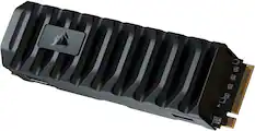 Front. CORSAIR - MP600 PRO XT 2TB Internal Gaming SSD PCIe Gen 4 x4 NVMe with Heatsink for Desktops - Black.