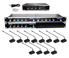 VocoPro - USB-CONFERENCE-12 Wireless Conference Microphone System with Audio Interface - Front_Zoom