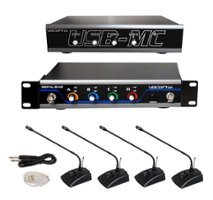 VocoPro - USB-CONFERENCE-4 Wireless Conference Microphone System with Audio Interface - Front_Zoom