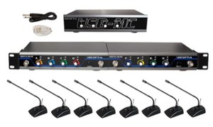 VocoPro - USB-CONFERENCE-8 Wireless Conference Microphone System with Audio Interface - Front_Zoom