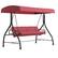 Front. Alamont Home - Tellis Patio Swing - Maroon.