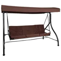 Alamont Home - Tellis Patio Swing - Brown - Front_Zoom