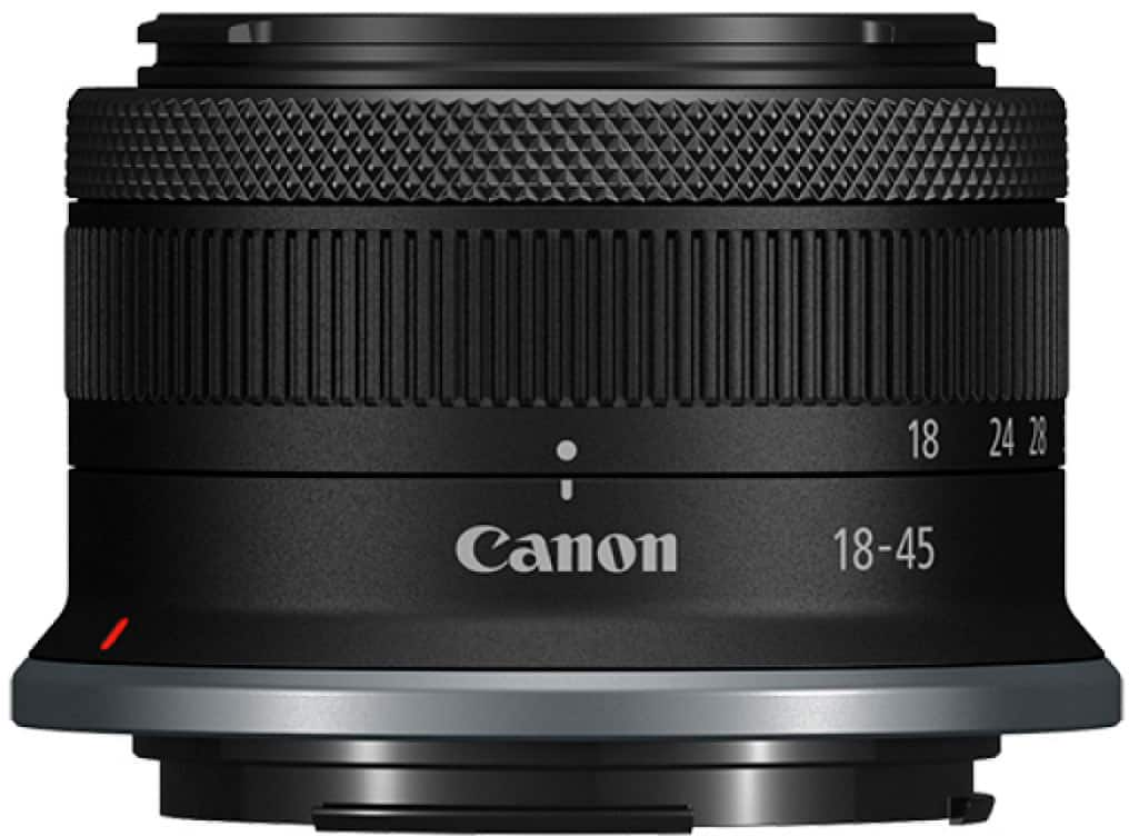 Left View: Canon - EOS R7 Mirrorless Camera with RF-S 18-45 f/4.5-6.3 IS STM Lens Content Creator Kit - Black