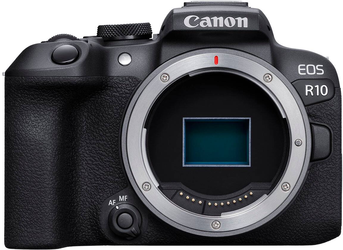 Angle. Canon - EOS R10 Mirrorless Camera with RF-S 18-45 f/4.5-6.3 IS STM Lens Content Creator Kit - Black.