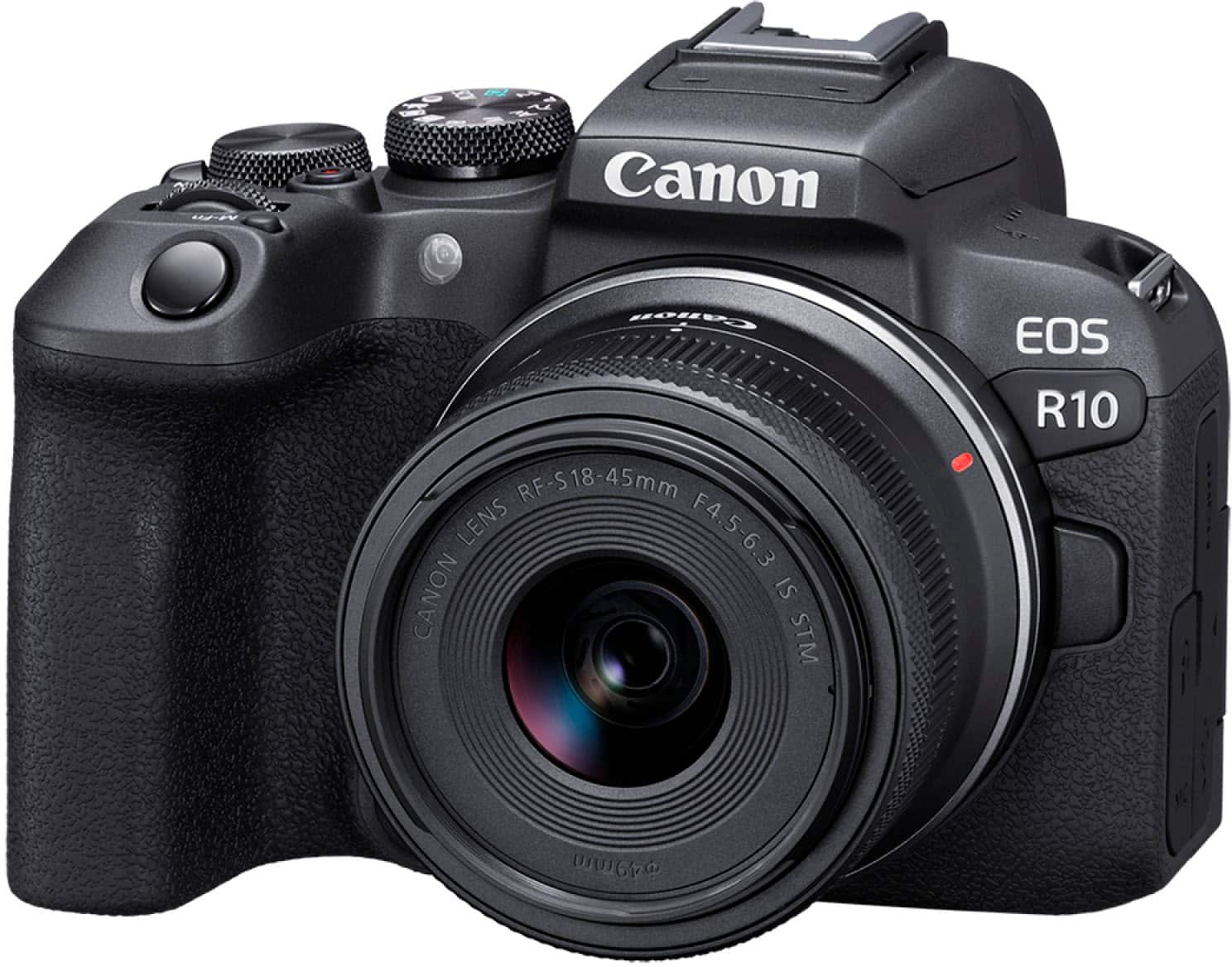 Alt View 13. Canon - EOS R10 Mirrorless Camera with RF-S 18-45 f/4.5-6.3 IS STM Lens Content Creator Kit - Black.