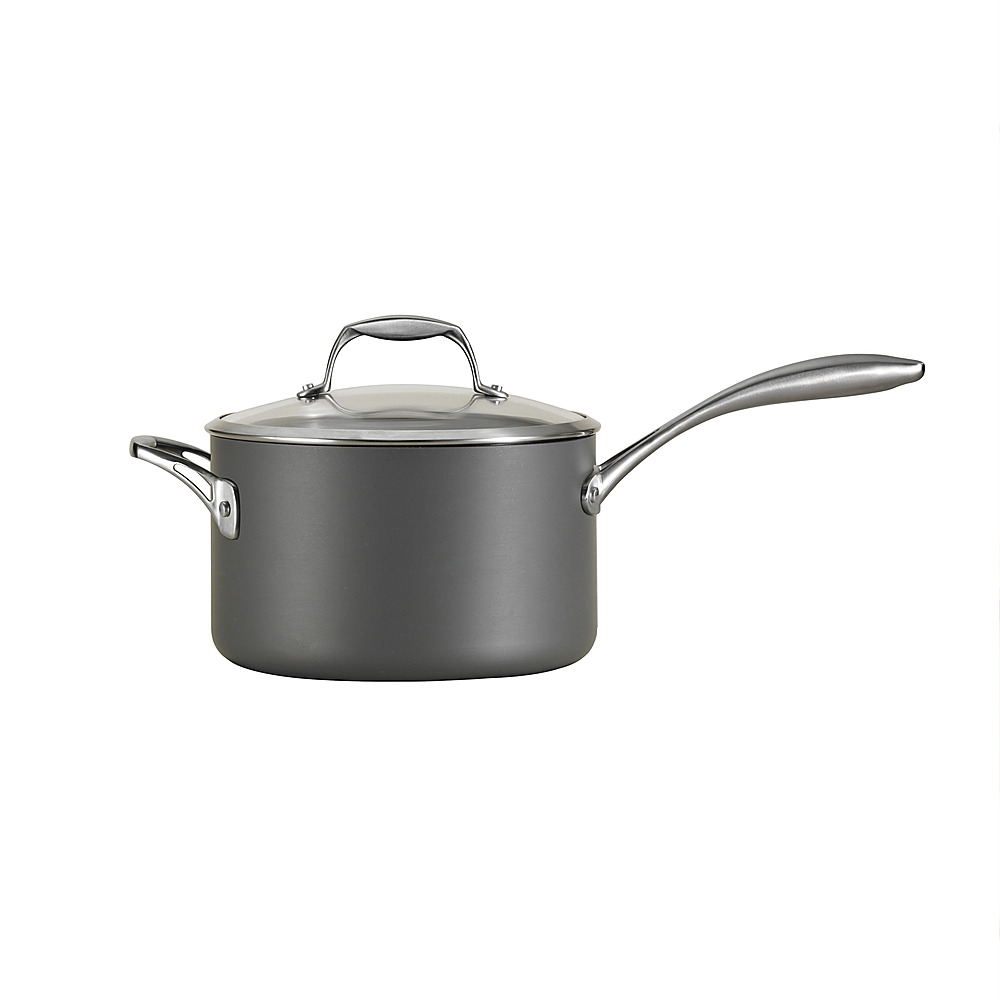 Tramontina Covered Sauce Pan with Helper Handle Stainless Steel Tri-Ply  Clad, 4-Quart, 80116/024DS