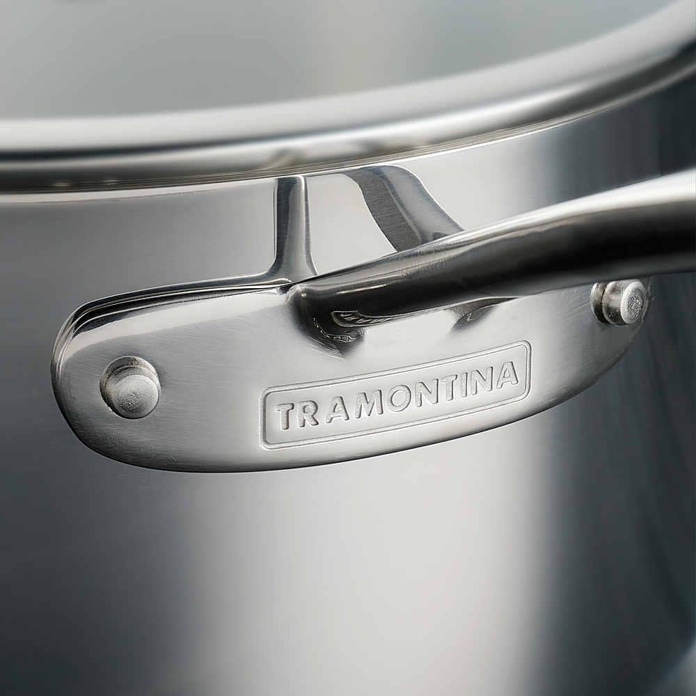 Tramontina Gourmet Tri-Ply Clad 3qt Braiser with Lid Silver