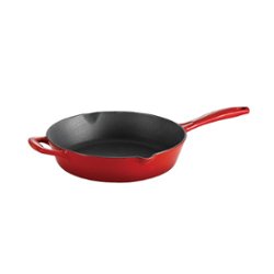 Tramontina Gourmet 10" Round Skillet - Red - Angle_Zoom