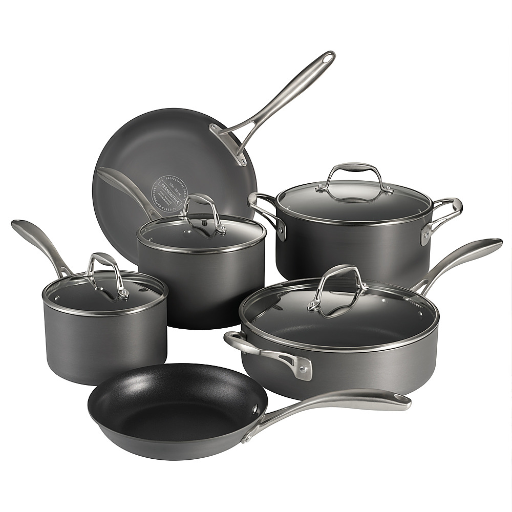 Tramontina 10PC Hard Anodized Cookware Set Gray 80123/006DS - Best Buy