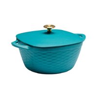 Tramontina - 7Qt Square Covered Dutch Oven - Teal - Angle_Zoom