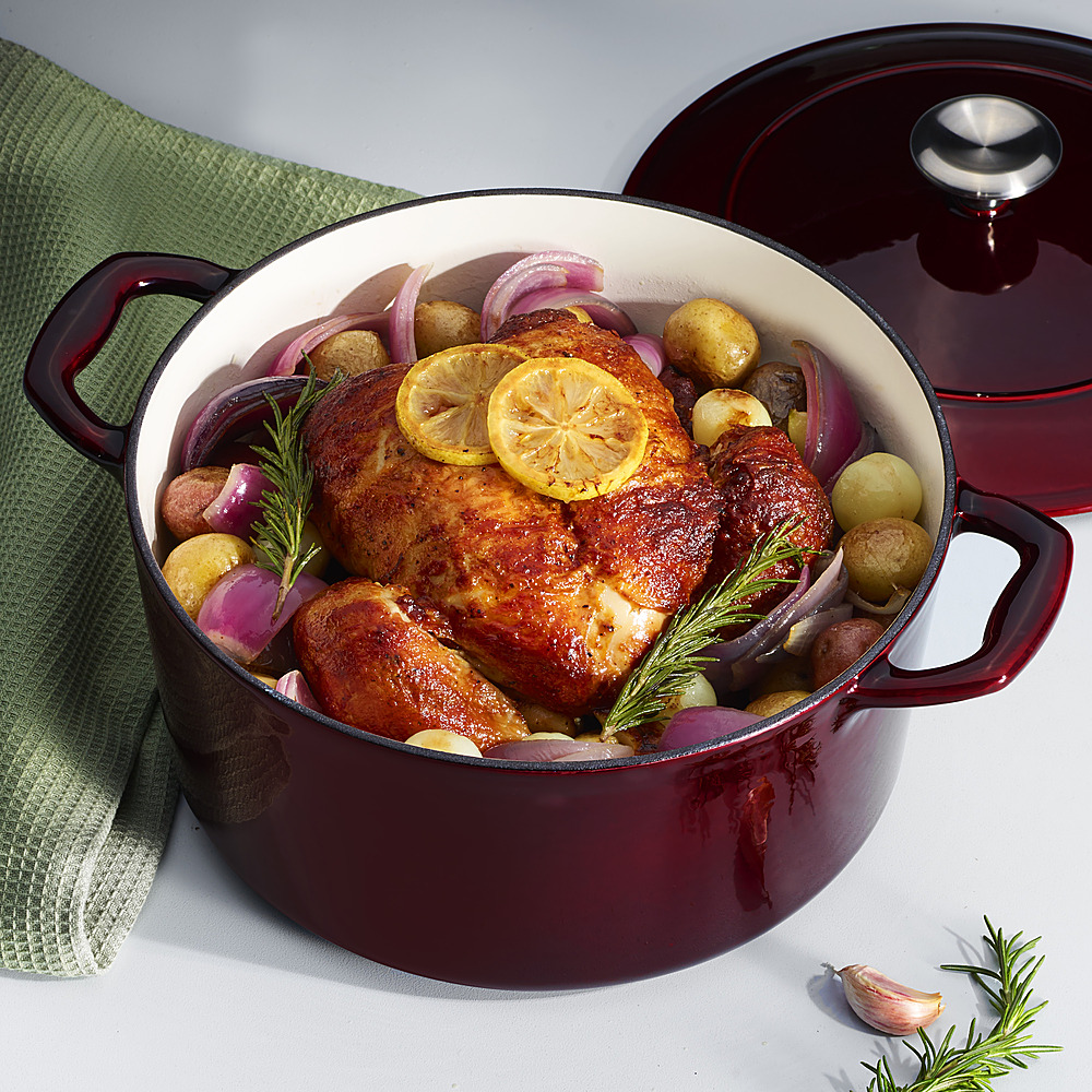 Tramontina 5.5Qt Round Covered Dutch Oven Red 80131/037DS - Best Buy