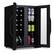Alt View 13. NewAir - 12-Bottle & 39-Can Dual Zone Wine Cooler with Mirrored Glass Door & Compressor Cooling, Digital Temperature Control - Black.