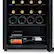 Alt View 11. NewAir - 24-Bottle Wine Cooler with Mirrored Double-Layer Tempered Glass Door & Compressor Cooling, Digital Temperature Control - Black.