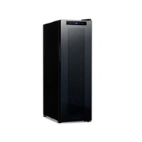 NewAir - 12-Bottle Wine Cooler with Mirrored Double-Layer Tempered Glass Door & Compressor Cooling, Digital Temperature Control - Black - Front_Zoom