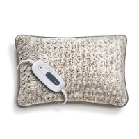 Beurer - Nordic Lux Microplush Heated Pillow - Tan - Front_Zoom