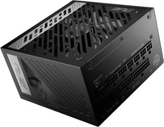 MSI MPG A850G PCIE 5 - Full Modular – 80 Plus Gold 850W - 100% Japanese 105°C Capacitors – ATX 3.0 Gaming Power Supply - Black - Front_Zoom