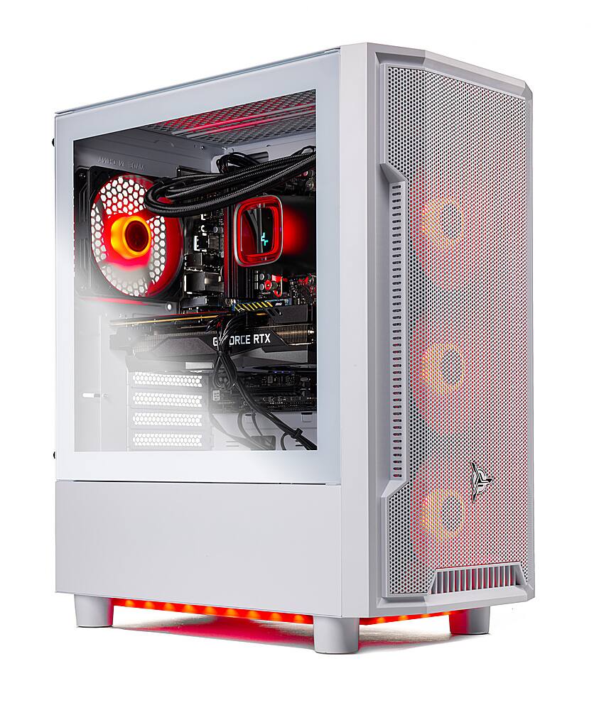 Alt View 2. Skytech Gaming - Archangel 4 Gaming Desktop - AMD Ryzen 5 7600X - 32GB Memory - NVIDIA RTX 3060 - 1TB SSD - White.