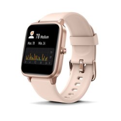 Timex - iConnect Active+ 38mm Rose-Gold/Pink PU Strap Smart Watch - Front_Zoom