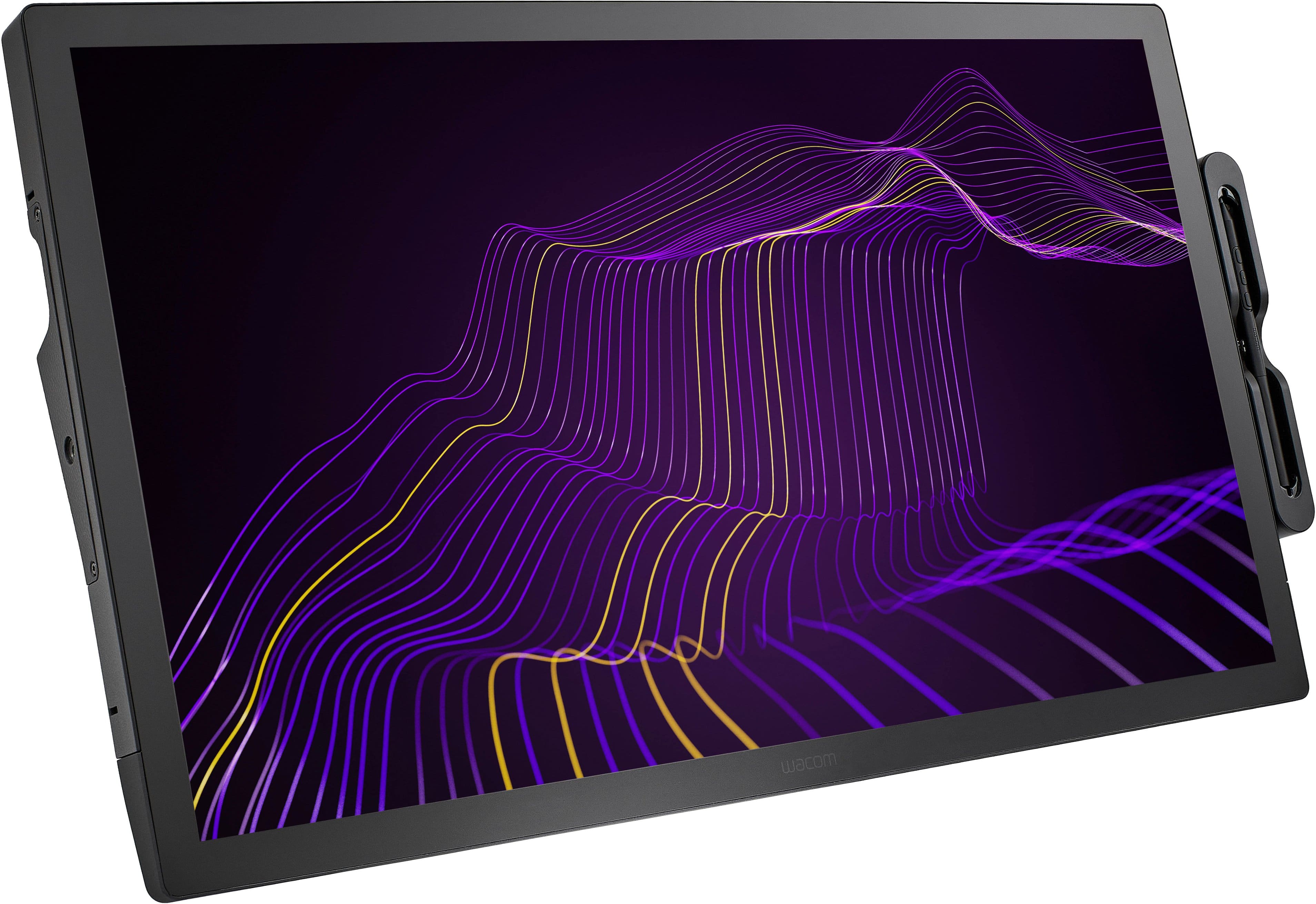 Left. Wacom - Cintiq Pro 27 Creative Pen Drawing Tablet with Touch Display - Black.