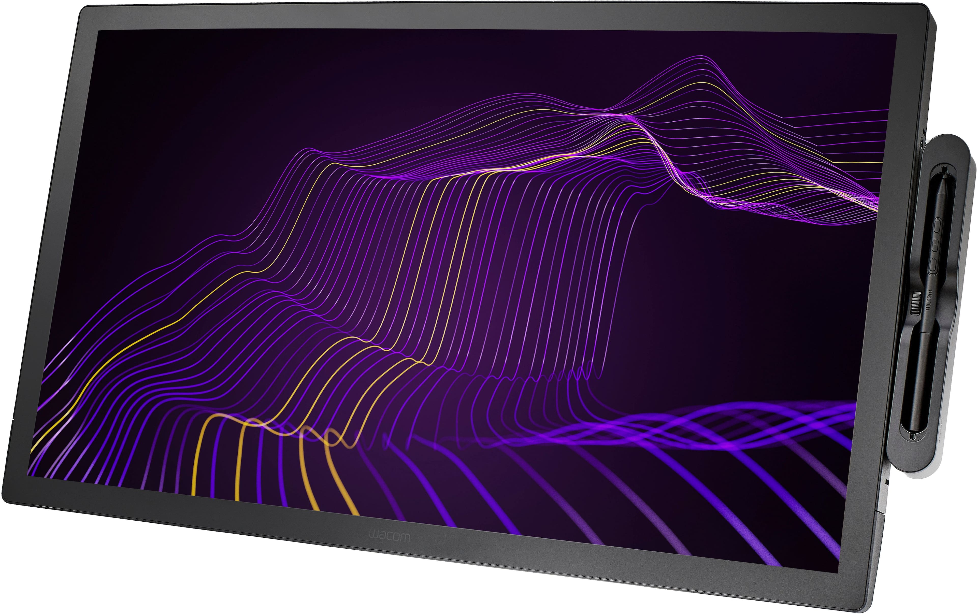 Alt View 1. Wacom - Cintiq Pro 27 Creative Pen Drawing Tablet with Touch Display - Black.