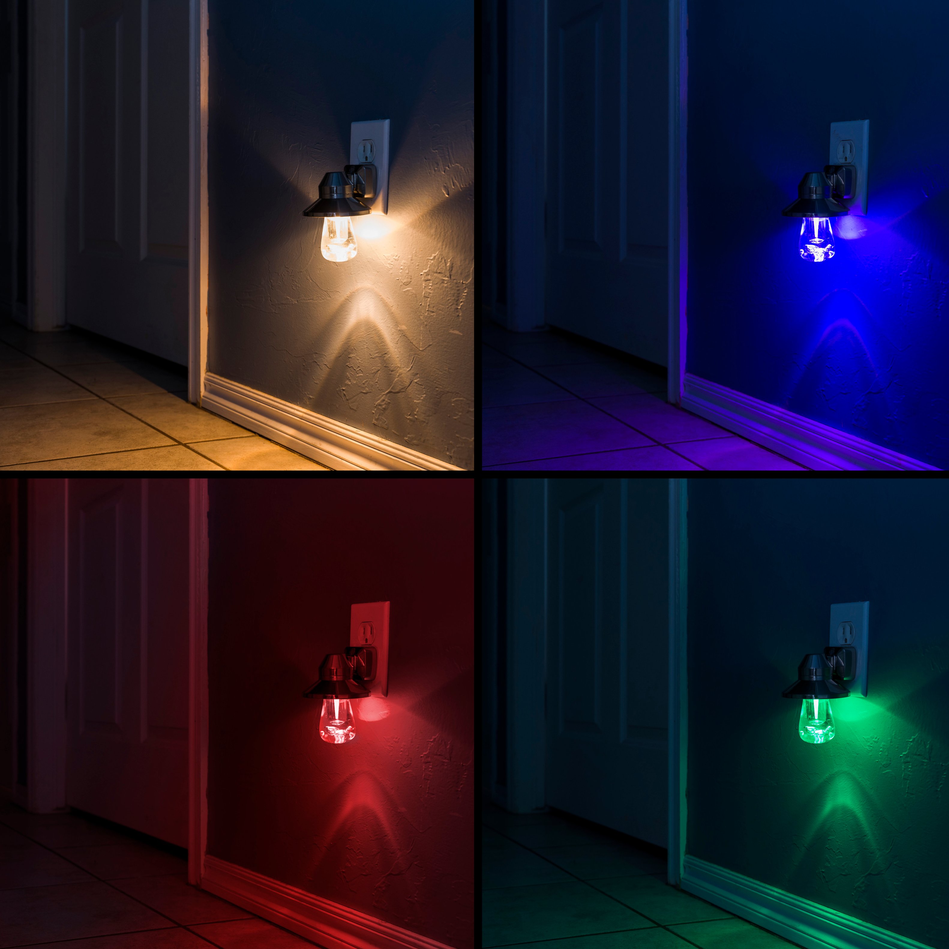 GE Motion Select LED Night Light, Brushed Nickel