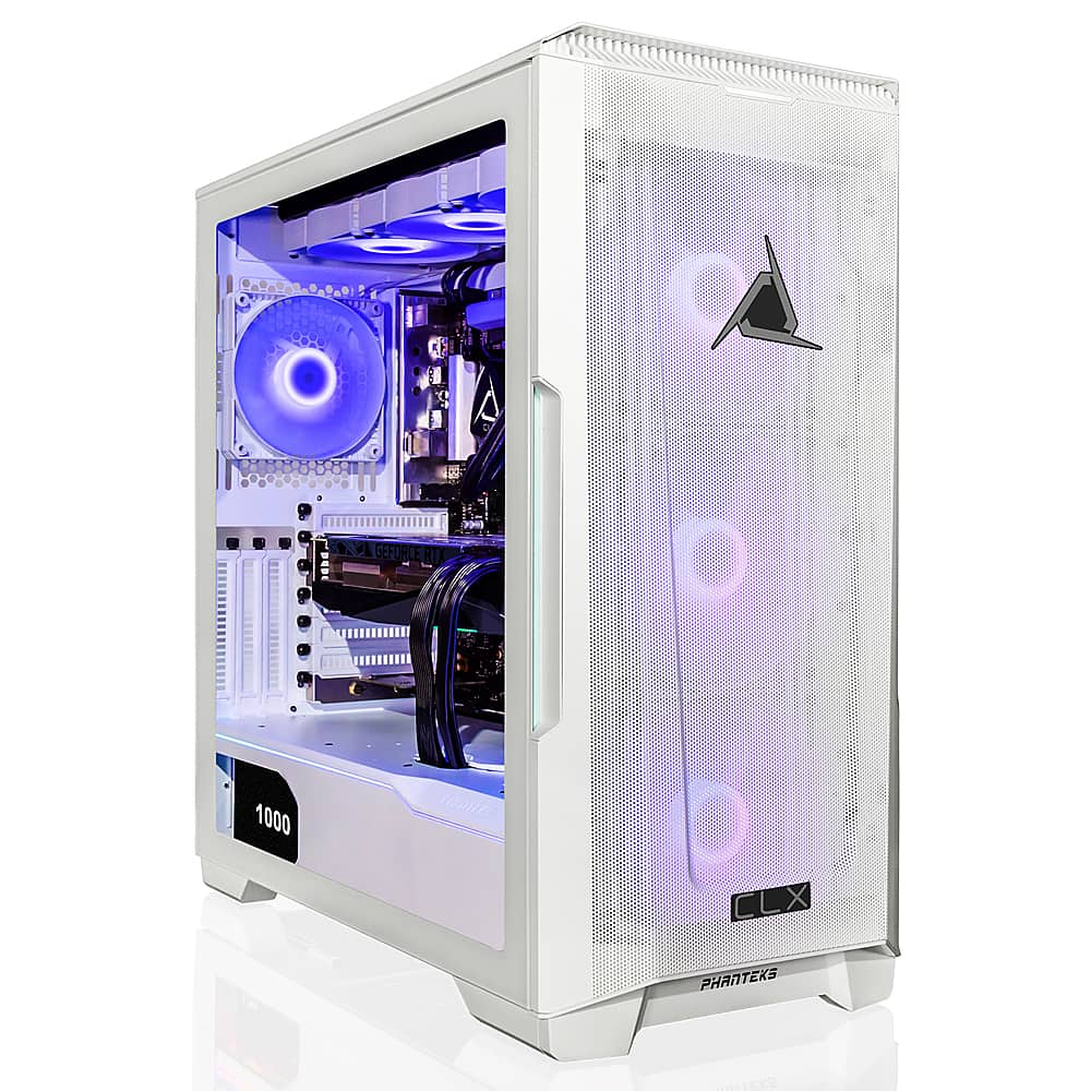 white gaming computer case