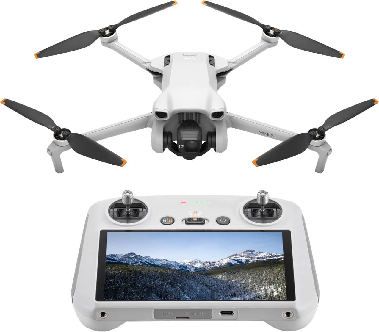 DJI Mini 3 Drone and Remote Control with Built-in Screen Gray - Best Buy