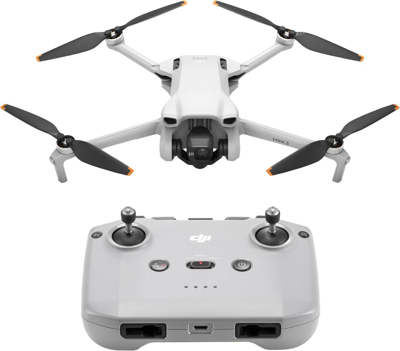 Alt View 11. DJI - Mini 3 Drone with Remote Control - Gray.