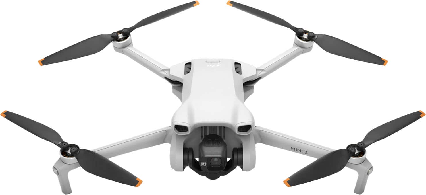 Alt View 12. DJI - Mini 3 Fly More Combo Drone and Remote Control with Built-in Screen (DJI RC) - Gray.