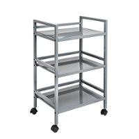 Honey-Can-Do - Metal Rolling Cart - Gray - Angle_Zoom