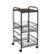 Angle Zoom. Honey-Can-Do - 3-Tier Slim Rolling Cart with Metal Basket Drawers - Black/Natural.