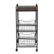 Alt View Zoom 11. Honey-Can-Do - 3-Tier Slim Rolling Cart with Metal Basket Drawers - Black/Natural.