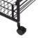 Alt View Zoom 15. Honey-Can-Do - 3-Tier Slim Rolling Cart with Metal Basket Drawers - Black/Natural.