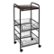 Left Zoom. Honey-Can-Do - 3-Tier Slim Rolling Cart with Metal Basket Drawers - Black/Natural.