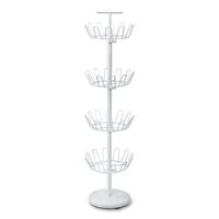 Honey-Can-Do - 4-Tier Revolving Shoe Tree Tower - White - Front_Zoom