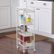 Alt View Zoom 18. Honey-Can-Do - 4-Tier Slim Rolling Cart with Drawers - White.