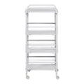 Left Zoom. Honey-Can-Do - 4-Tier Slim Rolling Cart with Drawers - White.