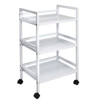 Honey-Can-Do - Metal Rolling Cart - White - Angle_Zoom