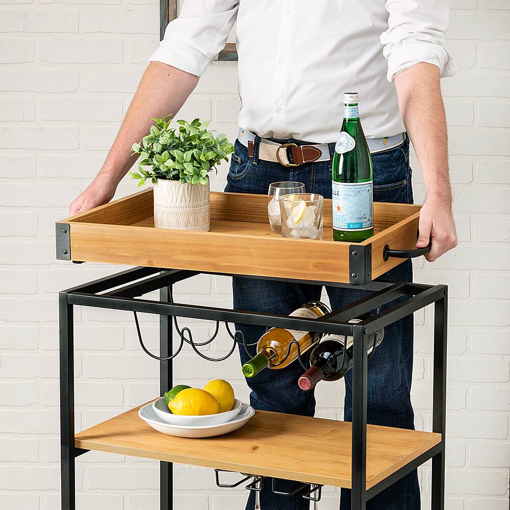 Bar cart deals serving tray