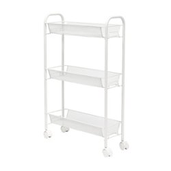 Honey-Can-Do - Slim Wire Cart - White - Angle_Zoom