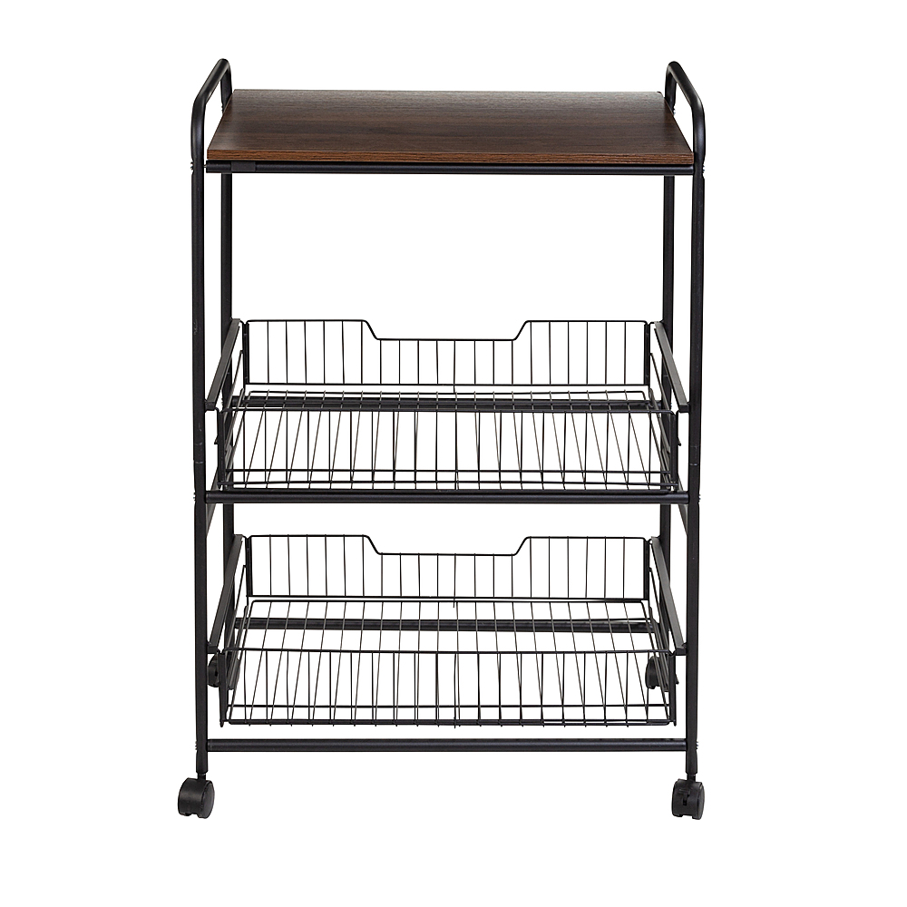 Honey Can Do 3 Tier Urban Utility Cart Chrome