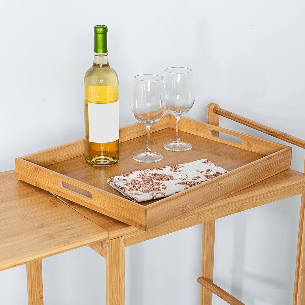 Best Buy Bamboo Kitchen Cart CRT08453