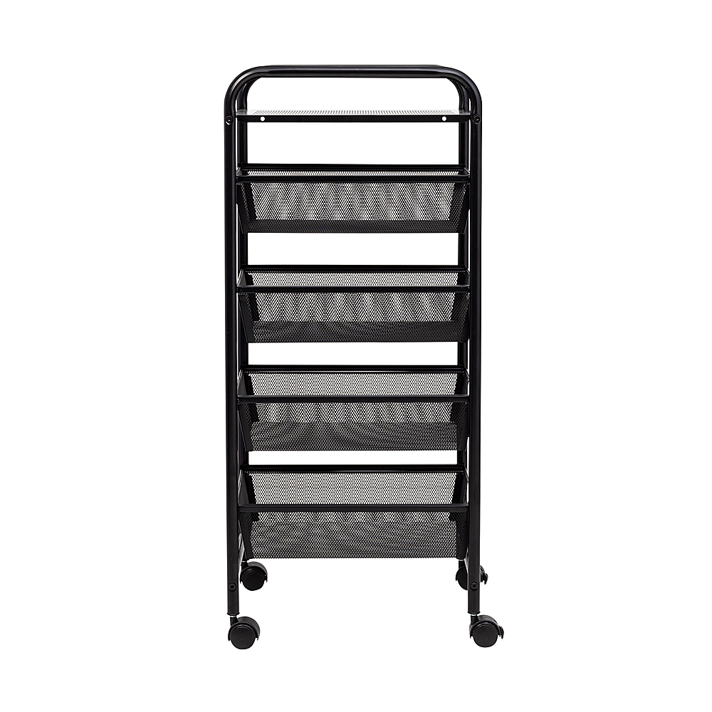 Honey-Can-Do 12 Drawer Rolling Storage Cart Black