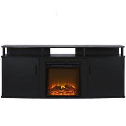 Ameriwood Home - Carson Electric Fireplace TV Console - Black - Front_Zoom