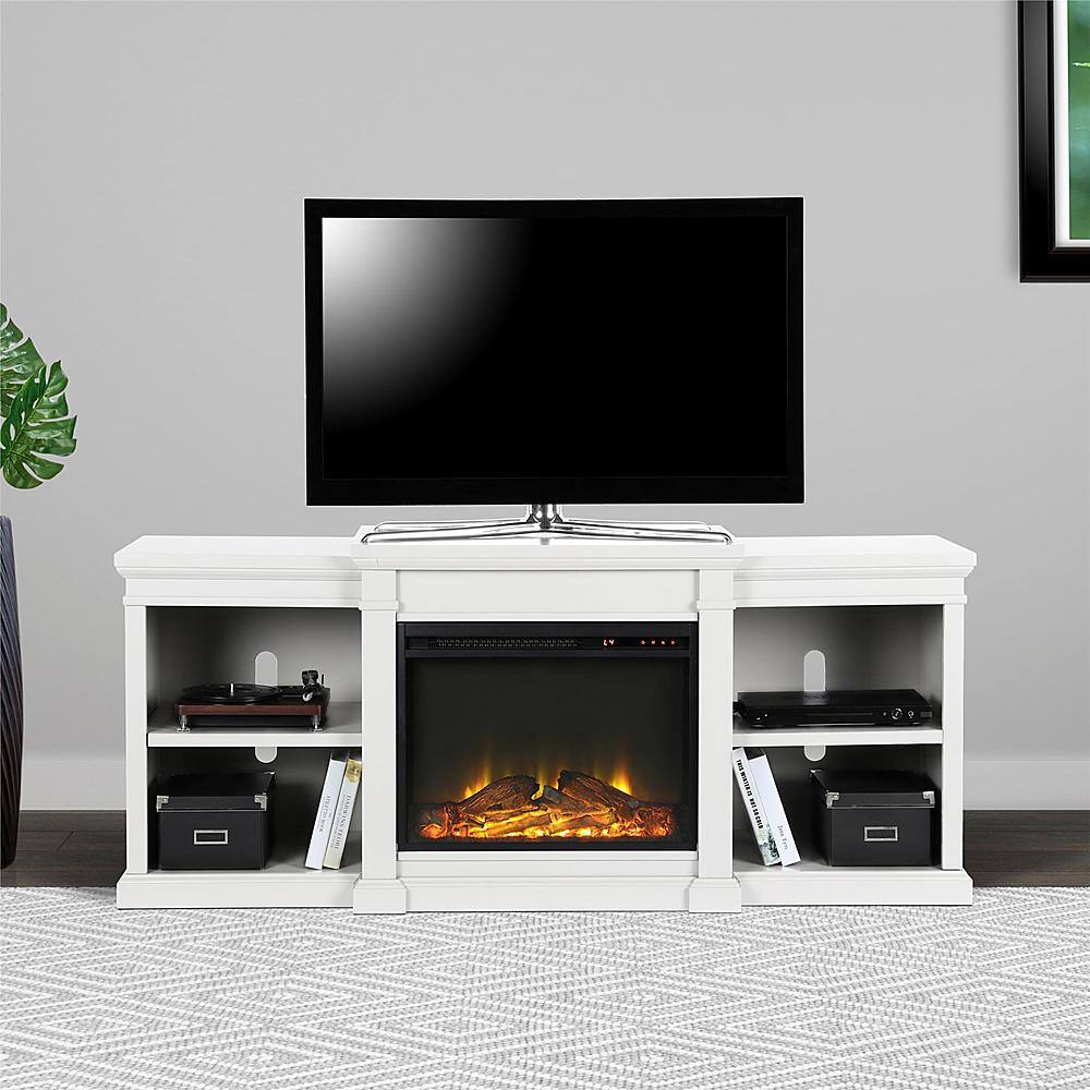 Best Buy Ameriwood Home Manchester Electric Fireplace TV Stand White