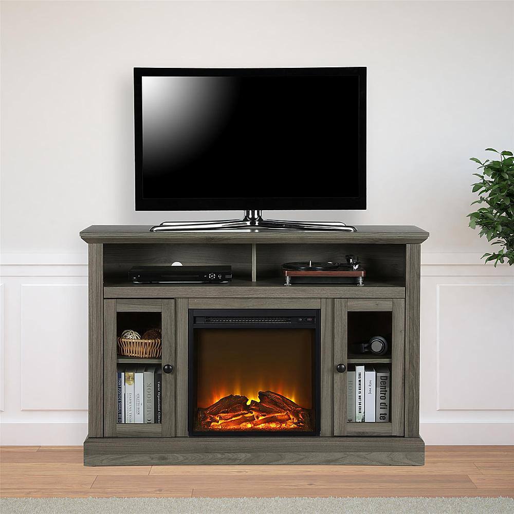 Best Buy Ameriwood Home Chicago Electric Fireplace TV Console Medium