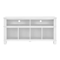 Ameriwood Home - Woodcrest TV Stand for TVs up to 55" - White - Front_Zoom
