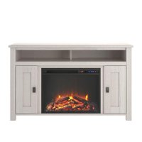 Ameriwood Home - Farmington Electric Fireplace TV Console - Ivory Oak - Front_Zoom